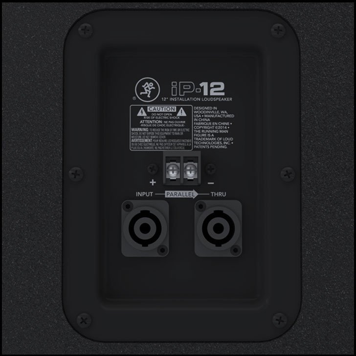 Kutizë zanore Mackie iP-12, 12", pasive 2‑drejtimëshe, e zezë