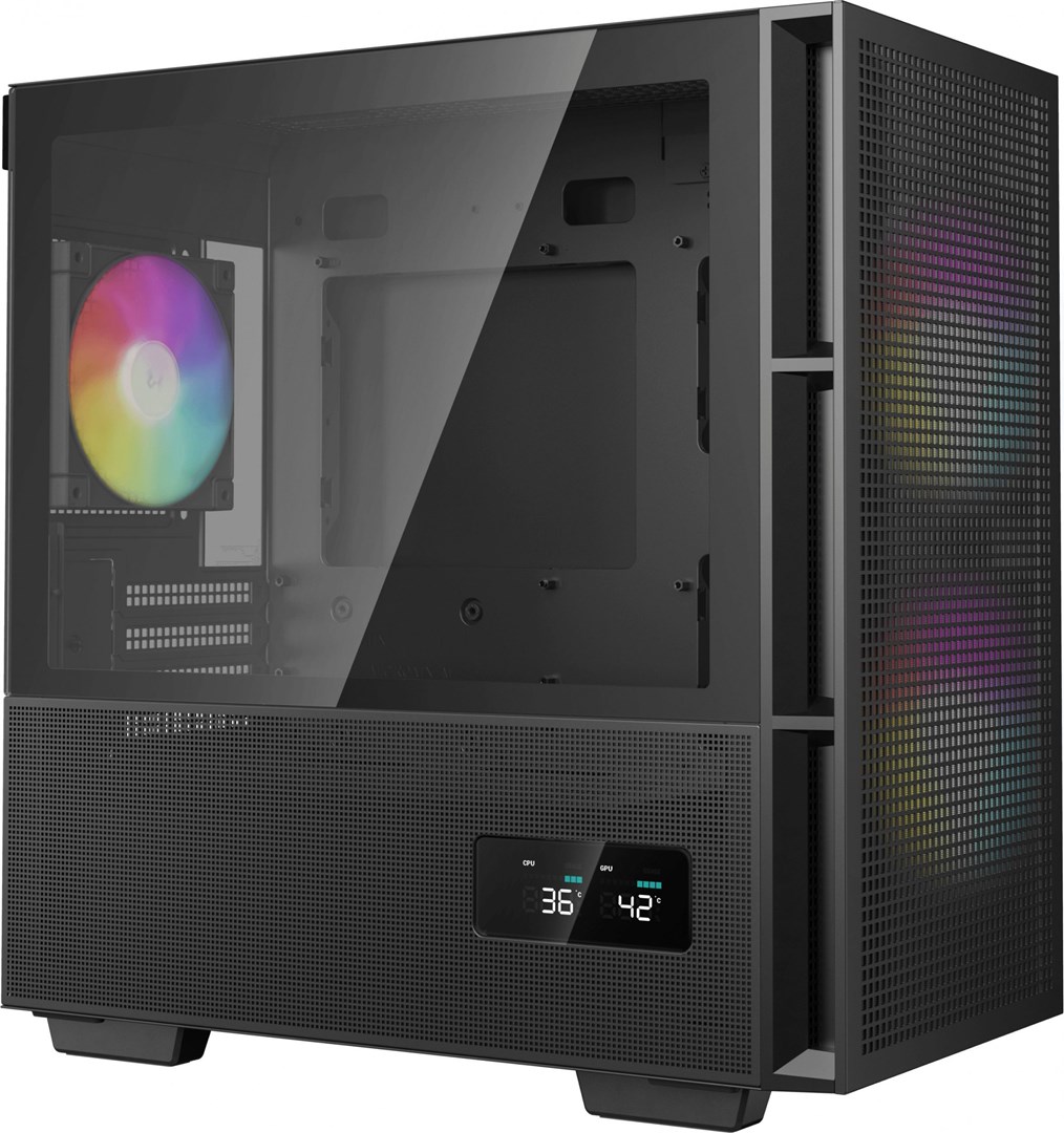 Kasa kompjuteri Deepcool CH360 Digital, ATX, ARGB, e zezë