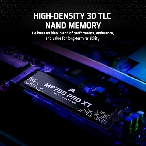SSD i brendshëm Corsair MP700 PRO XT, M.2 2280, 1TB, PCI-Express 5.0 x4