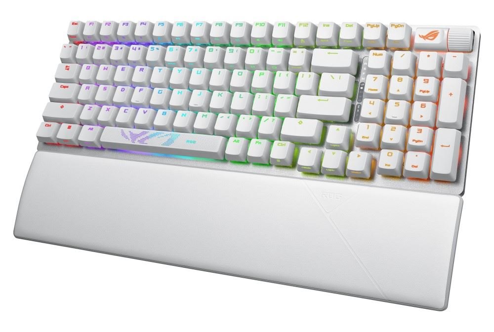 Tastierë ASUS ROG STRIX SCOPE II 96, US, e bardhë