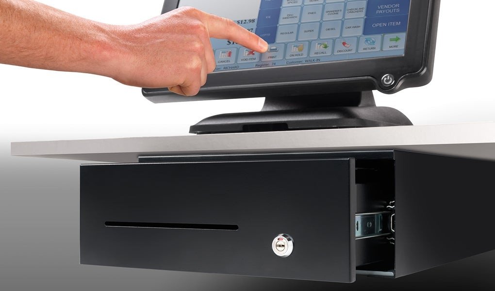 Sirtar kase Safescan HD-3342, heavy duty, 8 ndarje monedha, 8 ndarje kartëmonedha, i zi