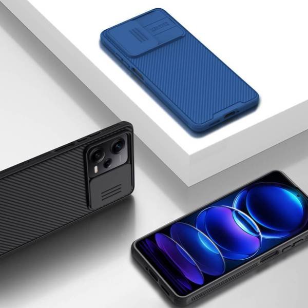 Mbulesë telefoni Nillkin Camshield Pro, Xiaomi Redmi Note 12 Pro POCO X5 Pro 5G, e kaltër