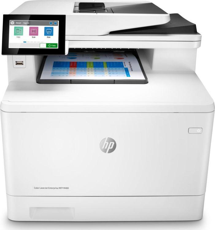 Printer HP Color LaserJet Enterprise M480f MFP, i bardhë