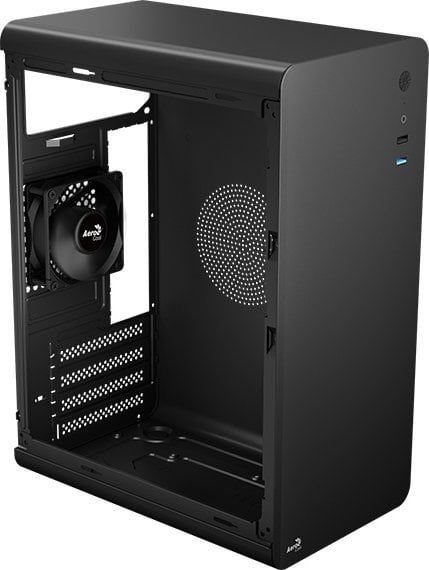 Kutia kompjuterike AeroCool CS-110 Mini Tower, Micro ATX, USB, e zezë