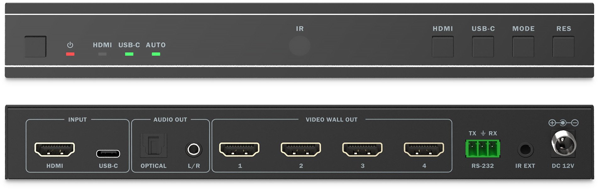 Kontroller video wall Digitus, 4 ekrane, 4K 30Hz, i zi