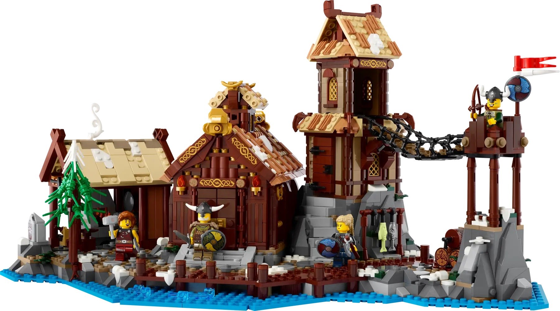 Lodër ndërtimi LEGO Ideas Viking Village 21343, mbi 2000 pjesë, shumëngjyrëshe