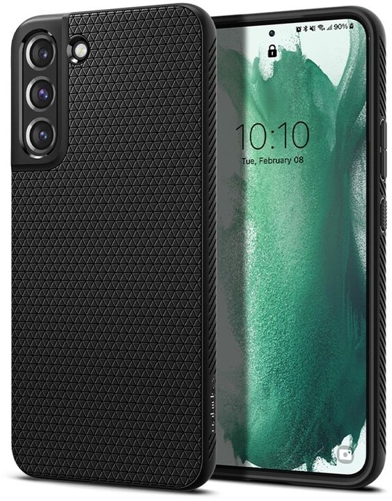 Mbrojtëse Spigen Liquid Air për Samsung Galaxy S22, e zezë