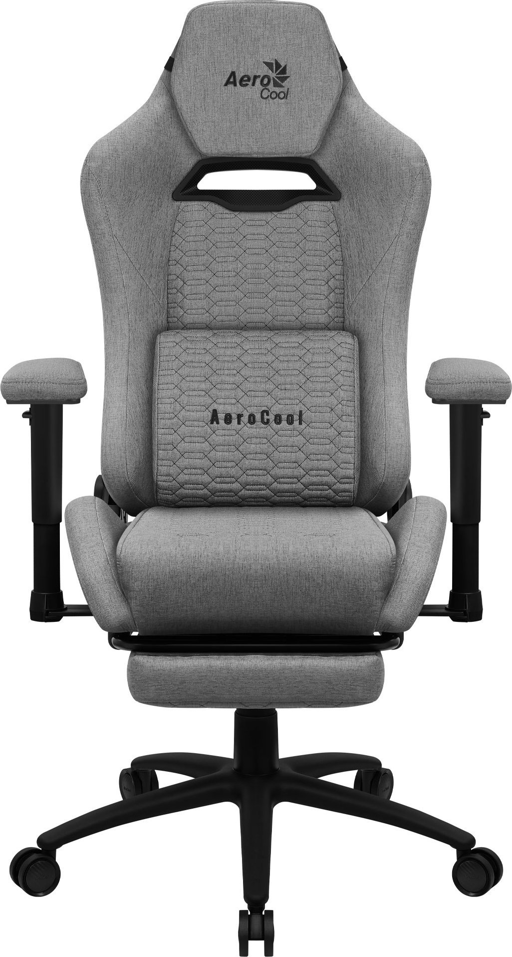 Karrige lojërash Aerocool Royal AeroWeave, deri 150kg, krahë 2D, gri