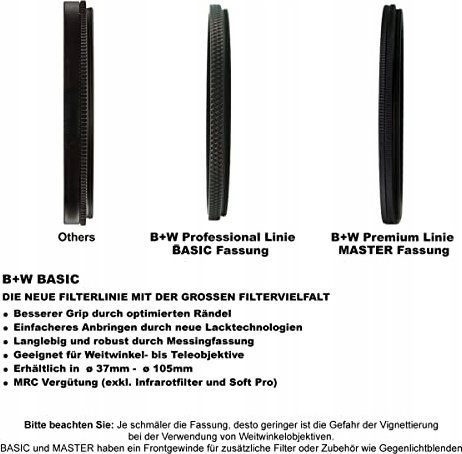 Фотографски филтер B+W Basic 090M MRC, 67mm, светло црвен 590
