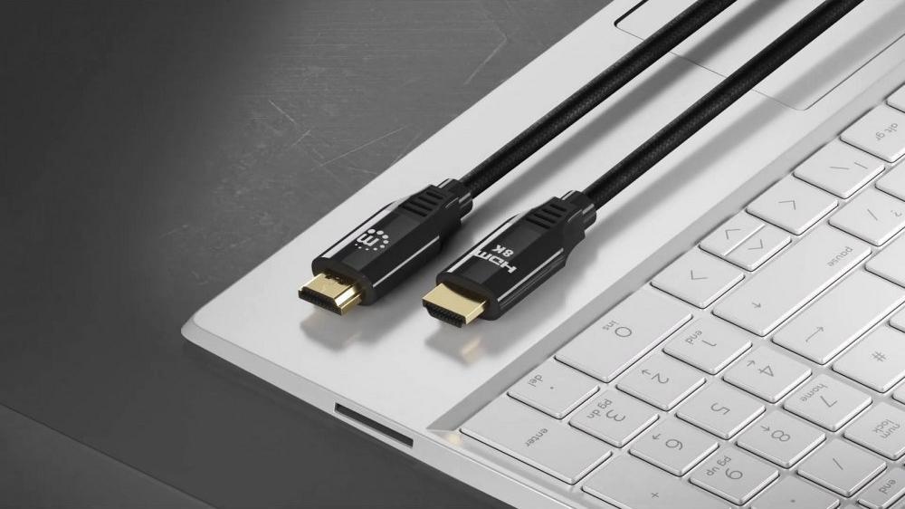 Kabllo HDMI Manhattan 355957, 3m, 8K, e zezë