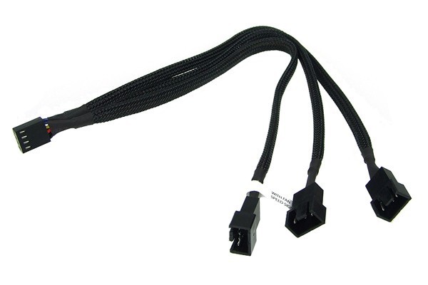 Kabllo splitter Gelid 3x 4pin PWM, 30cm, i zi