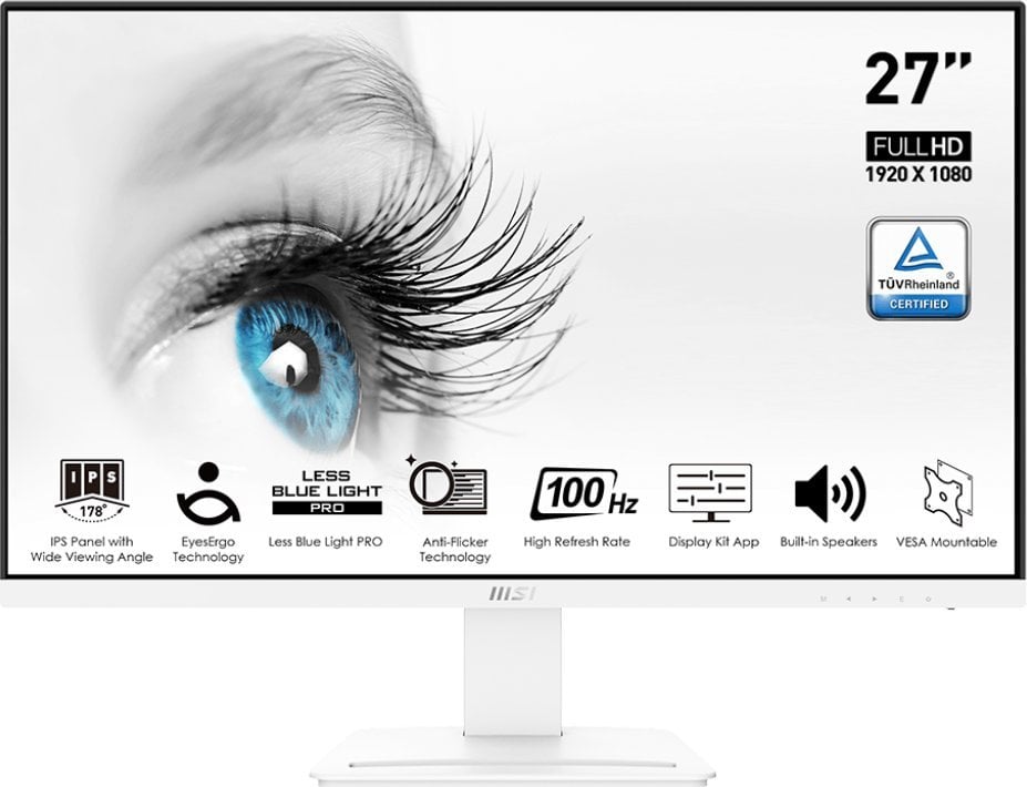 Monitor MSI PRO MP273AW, 27", Full HD, i bardhë
