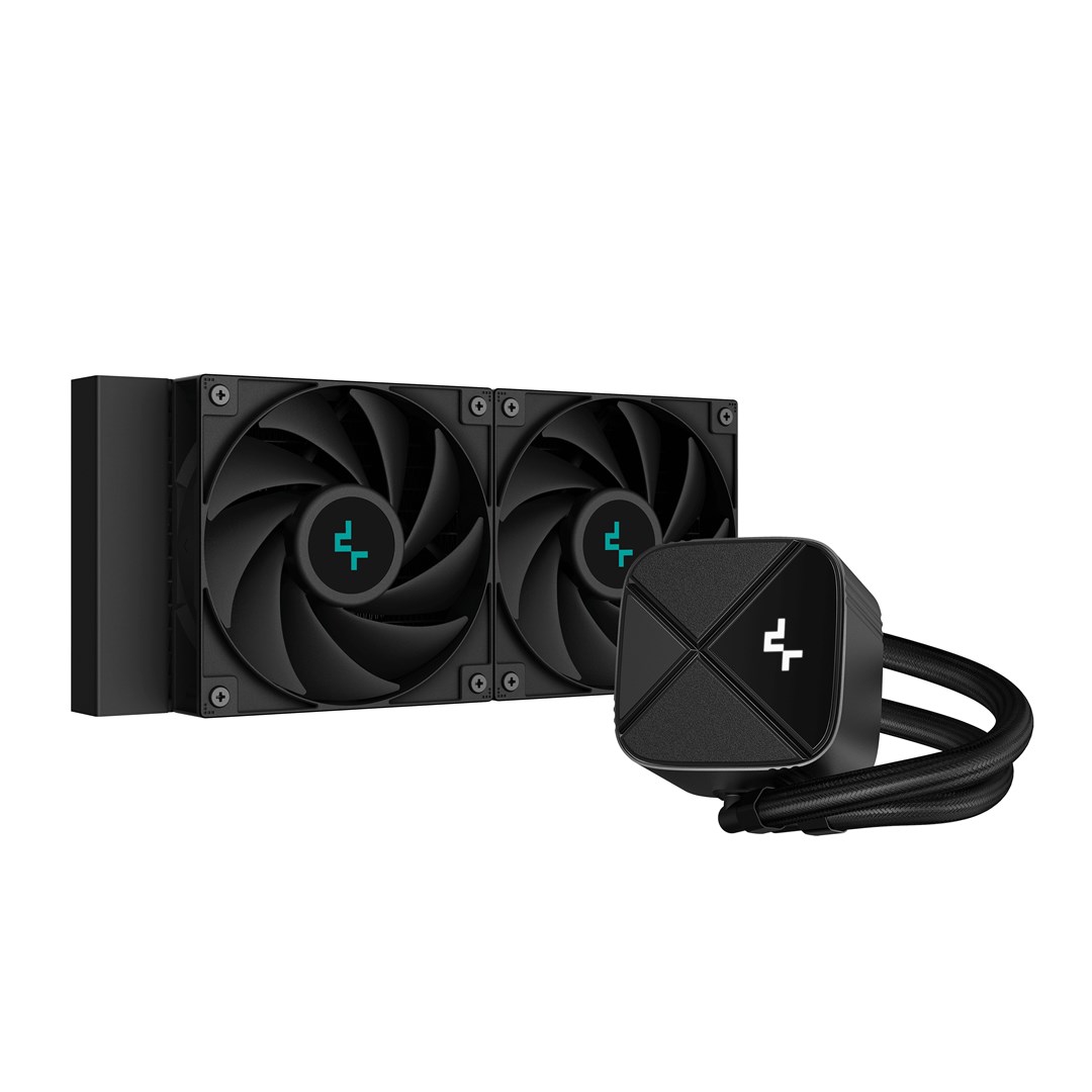 Ftohës me ujë Deepcool LS520S ZERO DARK, 240 mm, 3100 RPM, i zi