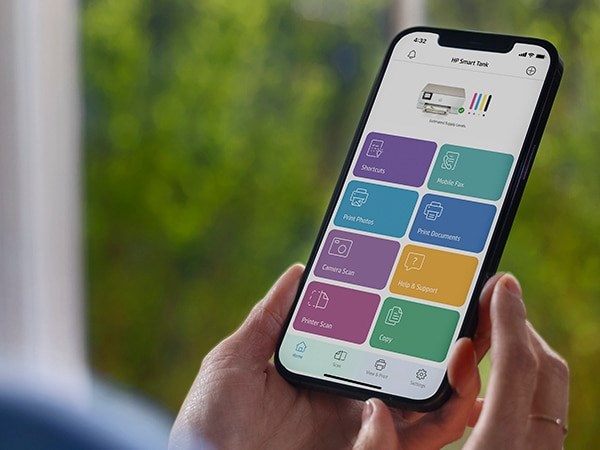 Printer multifunksional HP Inspire 7220e, Inkjet termal, bezhë