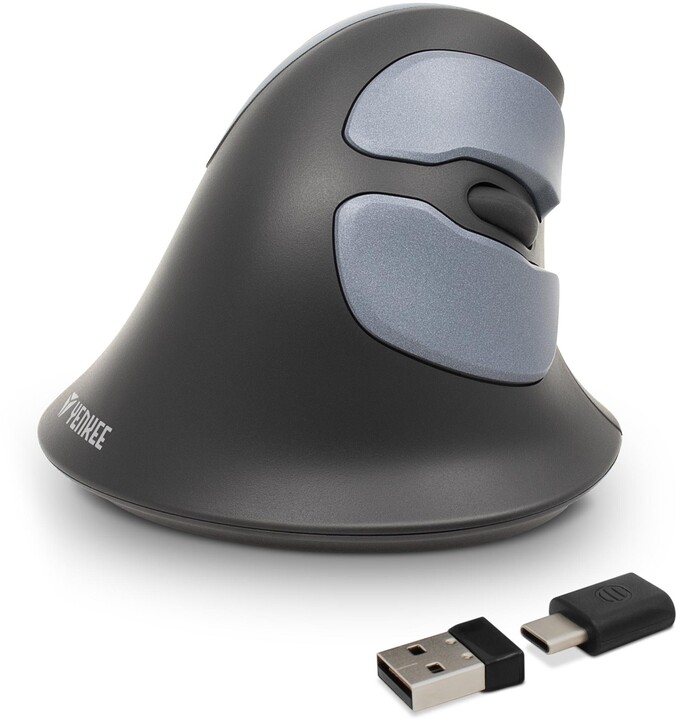 Maus vertikal YENKEE ErgoSnug, i hirtë