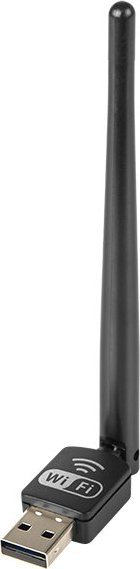 Adapter WiFi USB me antenë, 150 Mbps, 2.4 GHz, i zi