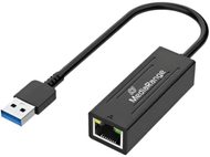 Adaptor USB A në Ethernet MediaRange MRCS238, 10 100 1000 Mbps, 20cm, i zi