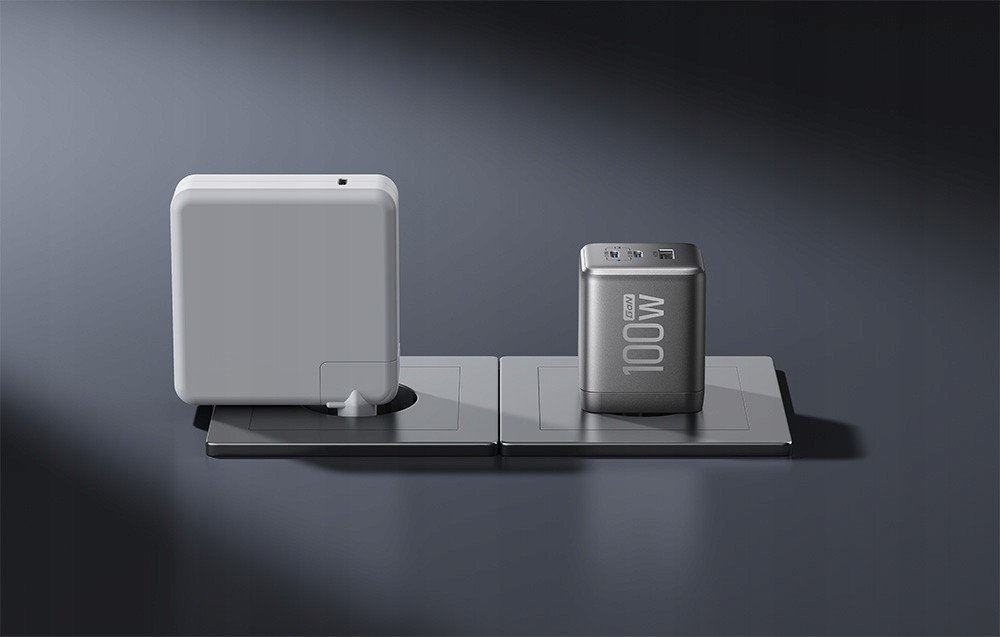 Karikues EcoFlow RAPID Pro 100W, 3 në 1, portativ, i bardhë