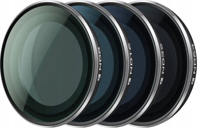 Set filtrash ND Insta360 GO 3S, ND8 ND16 ND32 ND64, për kamera aksioni, i zi
