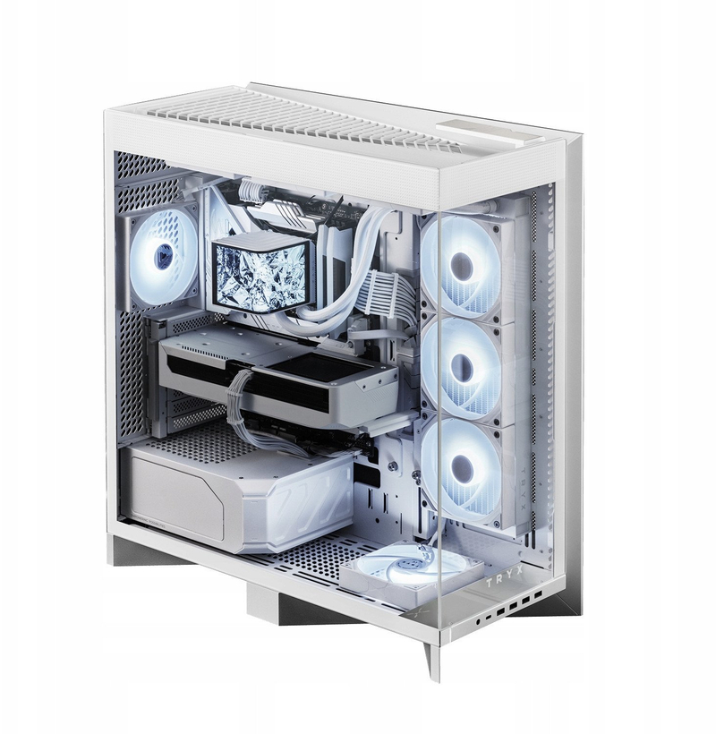 Kuti PC gaming TRYX LUCA L70, Mid Tower, xham i temperuar, e bardhë