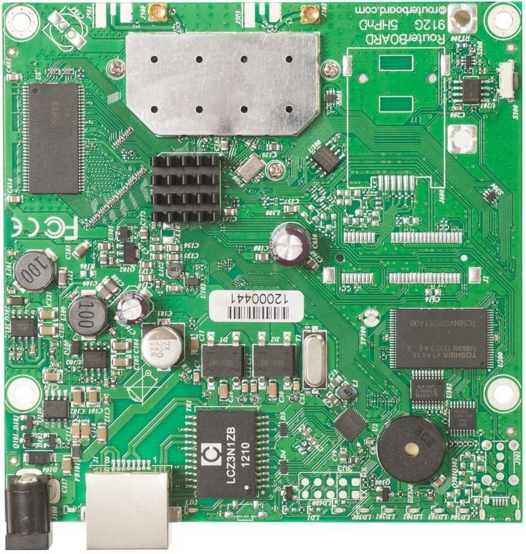 Pllakë ruter Mikrotik RB911G 5HPnD, 5GHz, Gigabit, e bardhë
