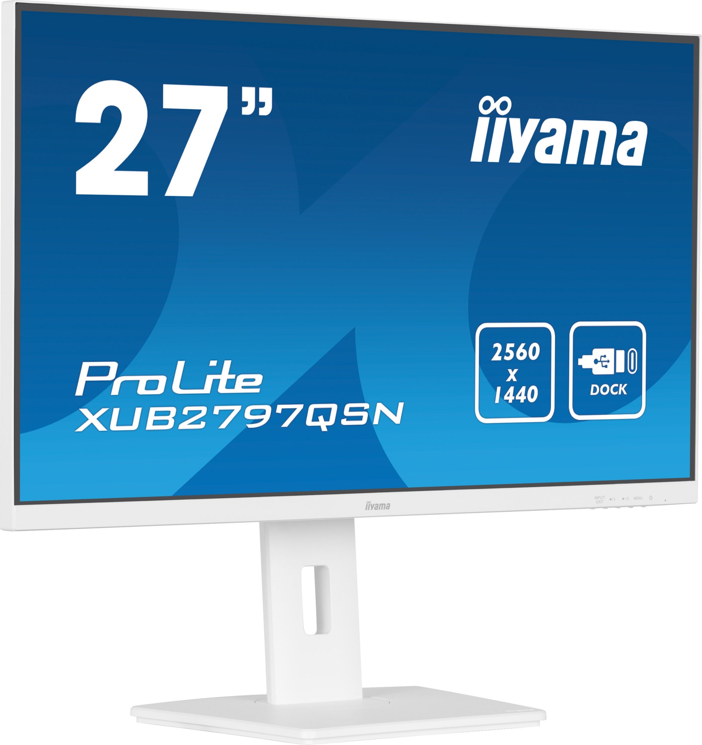 Monitor Iiyama G-MASTER 27", QHD, IPS, USB-C Dock dhe RJ45, i zi