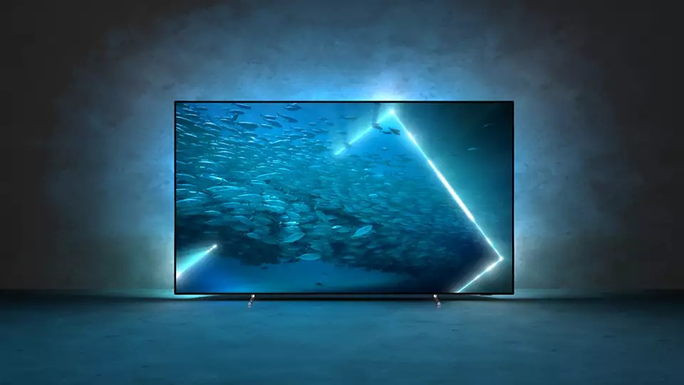 Televizor Philips 55OLED707/12, 55", OLED, 4K UHD, Smart, Android, Ambilight