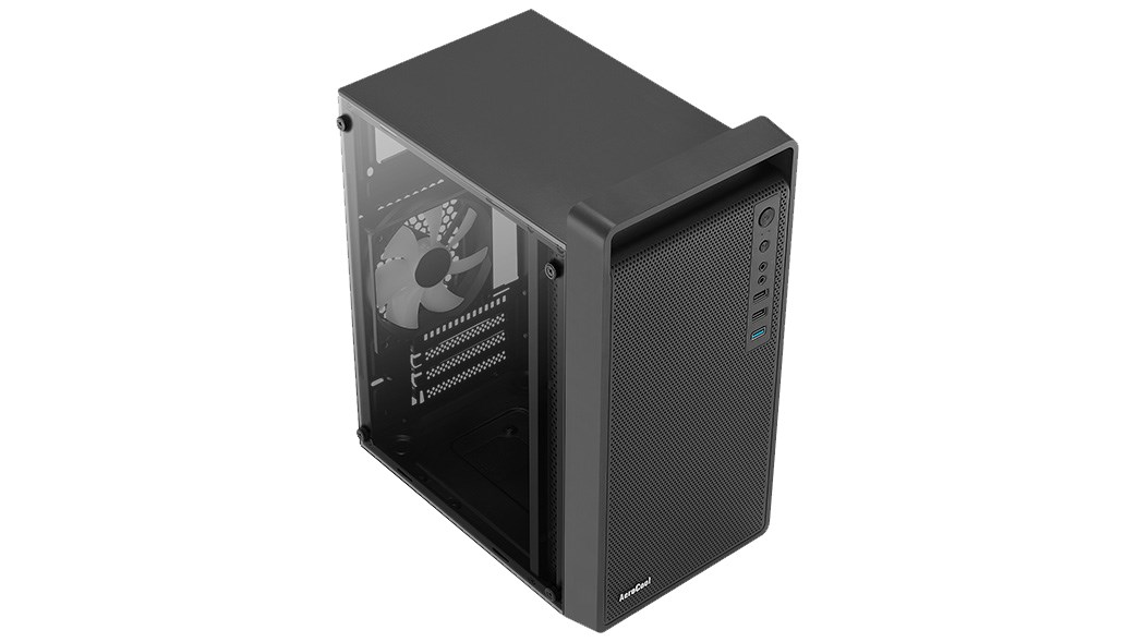 Kase kompjuteri Aerocool CS-109 FRGB, mini tower, panel anësor akrilik, e zezë