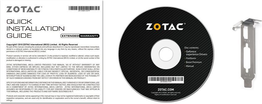 Kartelë grafike Zotac GeForce GT 1030 LP 2GB GDDR5
