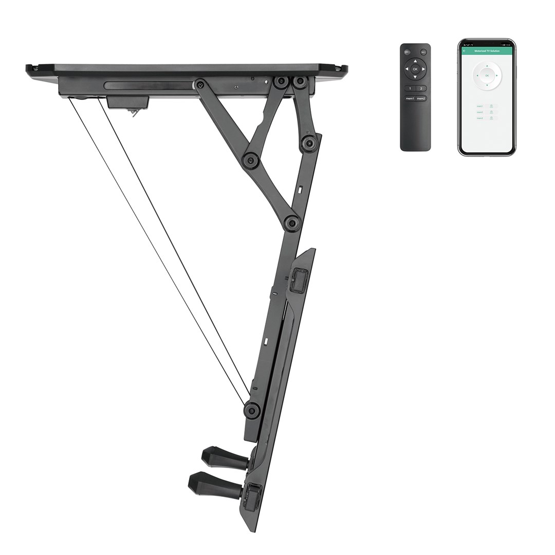 Mbajtëse tavani për TV Maclean MC-880T, 32"-70", 35 kg, e zezë