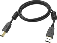 Kabllo USB Vision TC 2MUSB/BL, USB 2.0, 2m, USB A në USB B, e zezë