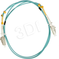 Kabllo fibër optike Alantec FO Patch Cord MM OM3, LC LC duplex, 1m