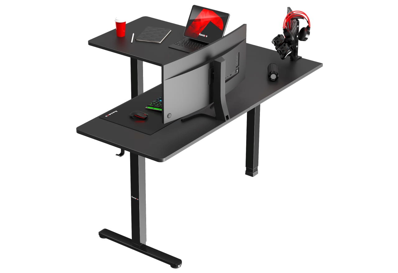 Tavolinë Huzaro Hero 9.5, 160x60 cm, e zezë