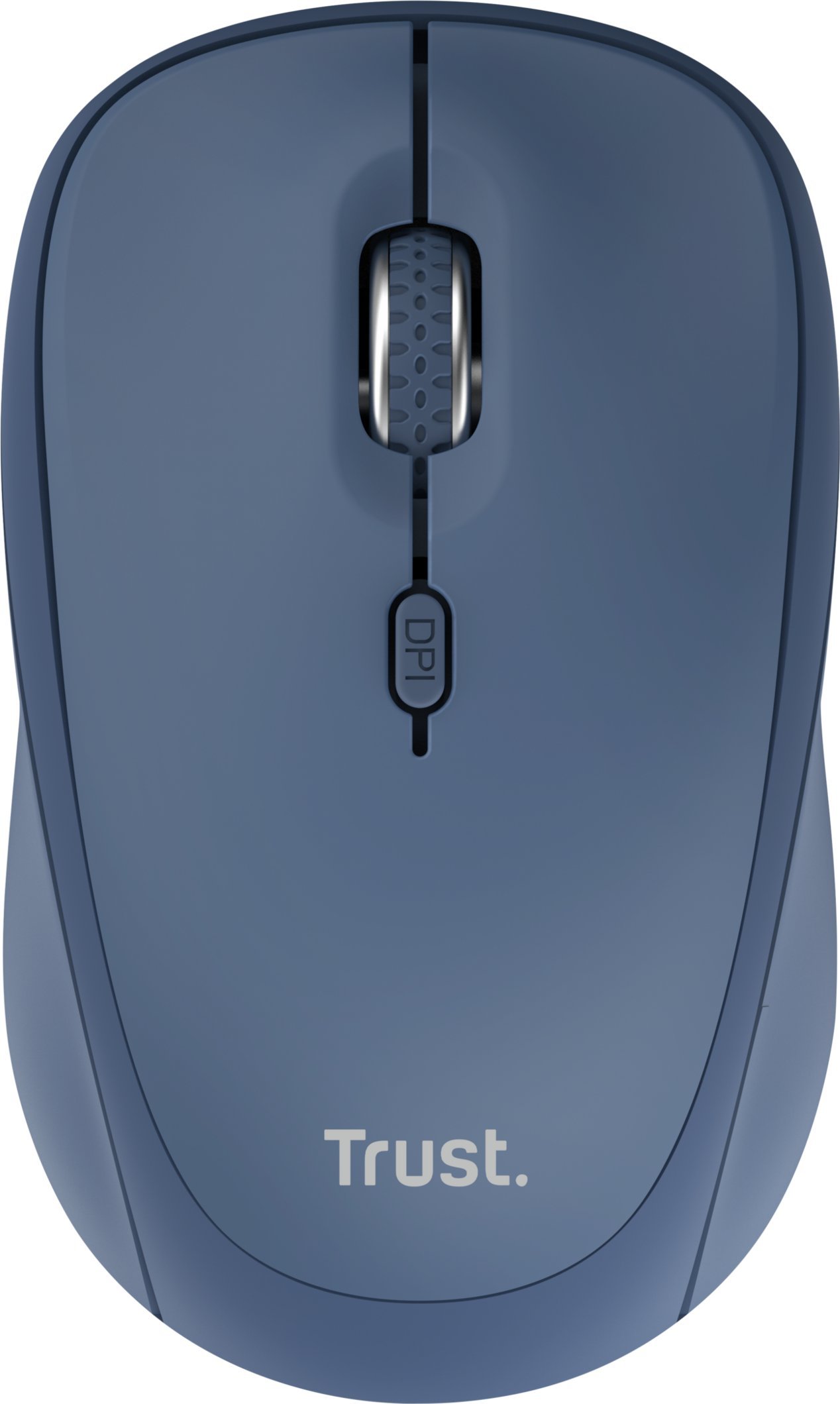 Maus Trust Yvi+, pa kabëll, RF Wireless dhe Bluetooth, 1600 DPI, i zi