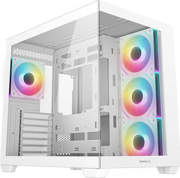 Kase kompjuteri DeepCool CG530 4F WH, MIDI Tower, ARGB, e bardhë