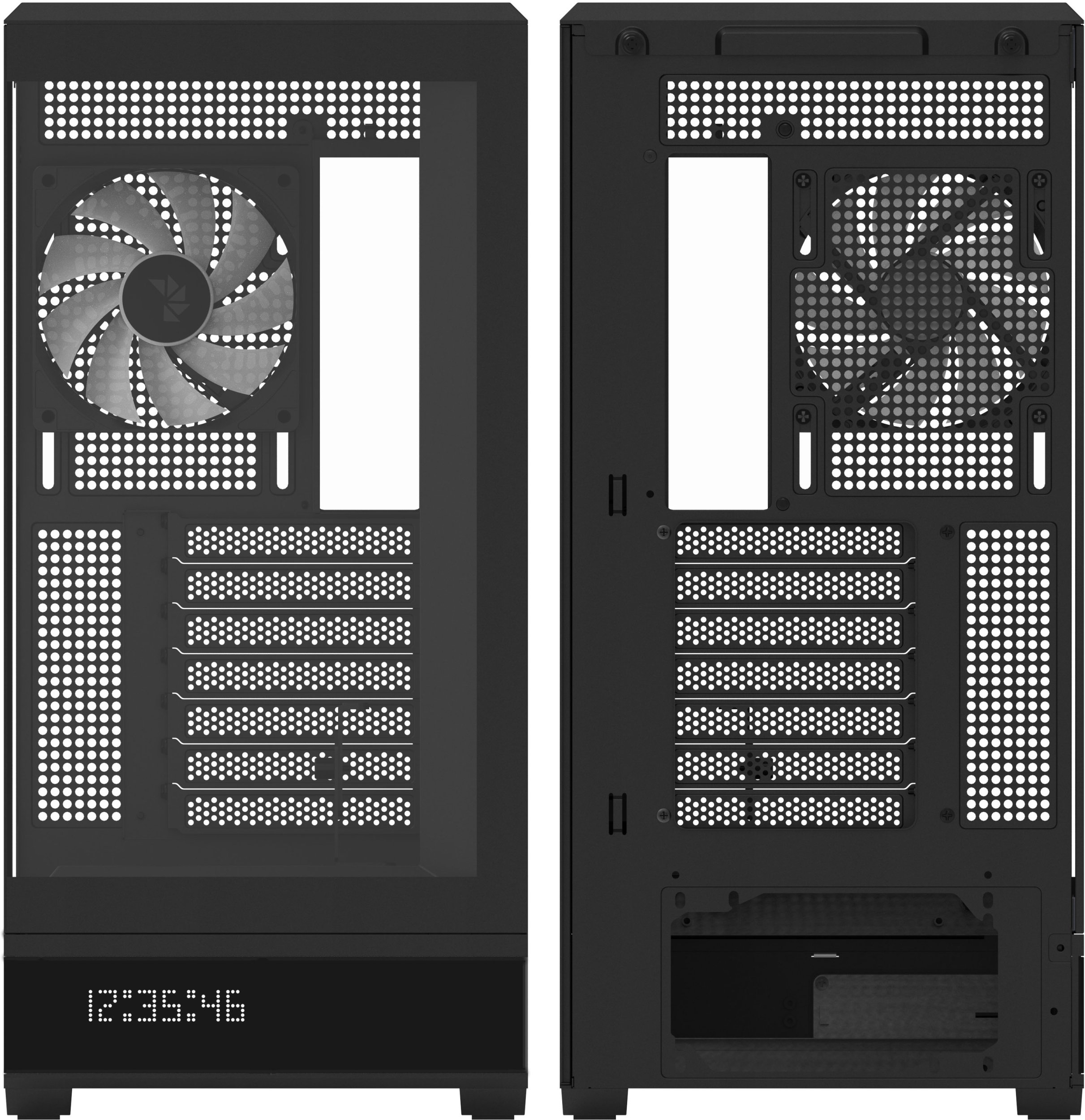 Кутија компјутер Aerocool P500B Mid Tower, ATX, калено стакло, црна