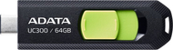 USB ADATA UC300, 64GB, USB 3.2, jeshile e zezë