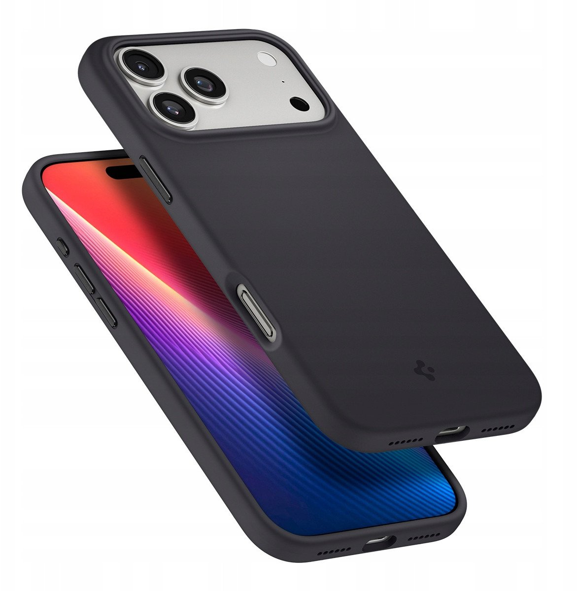 Mbulesë telefoni Spigen Silicone Fit MagSafe, për iPhone 17 Pro, silikoni, e zezë