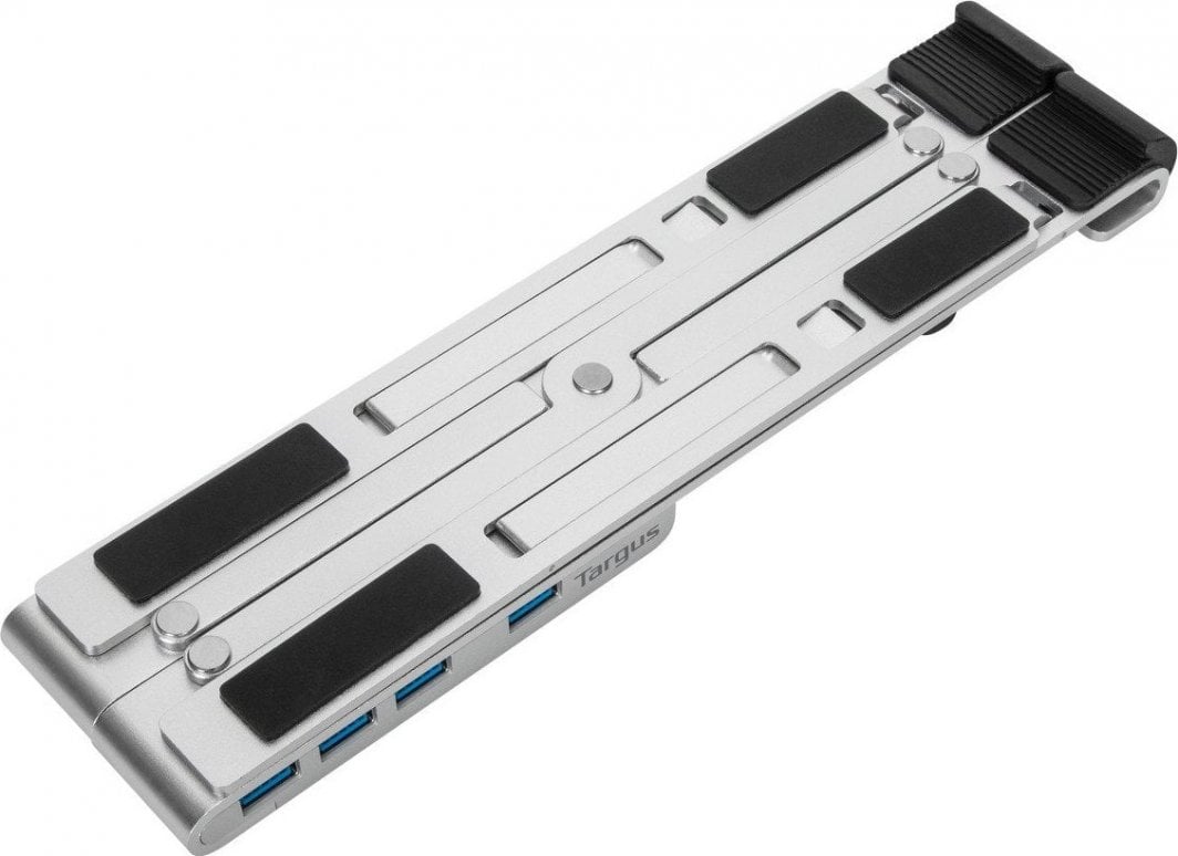 Mbajtëse laptopi Targus Portable Laptop Stand, me USB hub, alumini, gri