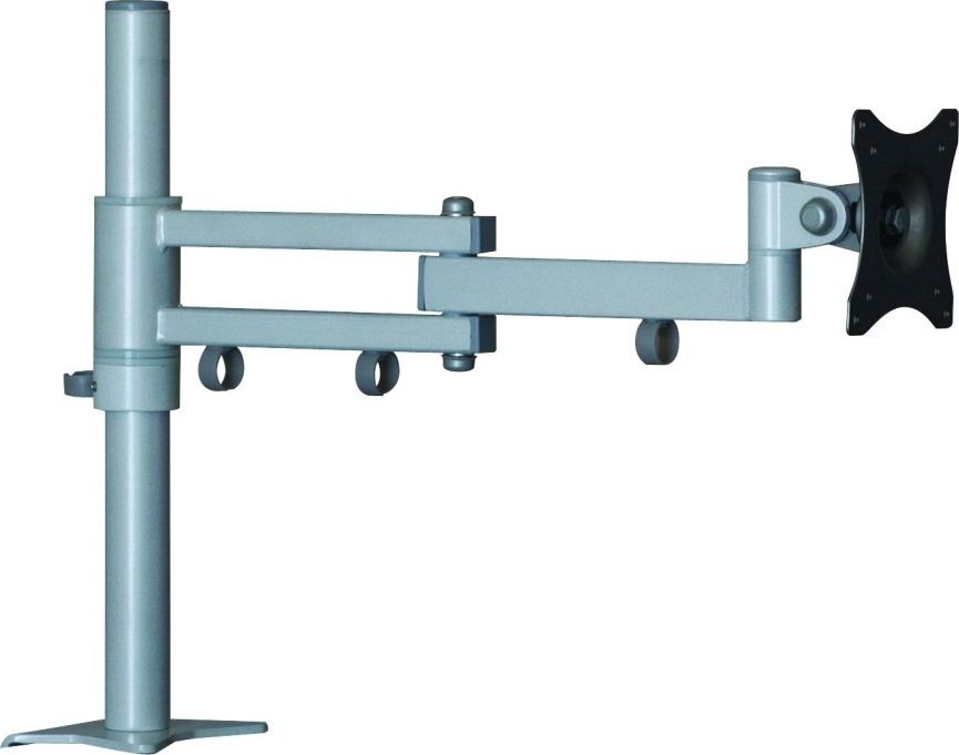 Mbajtës tavoline për monitorë Edbak Desktop Dual Arm, për ekrane 10-29", i zi