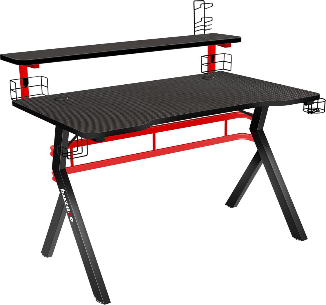 Tavolinë gaming Huzaro Hero 5.0, 120x60 cm, e kuqe/ e zezë
