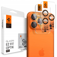 Mbrojtës xhami kamerë Spigen Glass TR EZ Fit Optik Pro, 2 copë, për iPhone 16 Pro Max 17 Pro Max 16 Pro 17 Pro, transparent