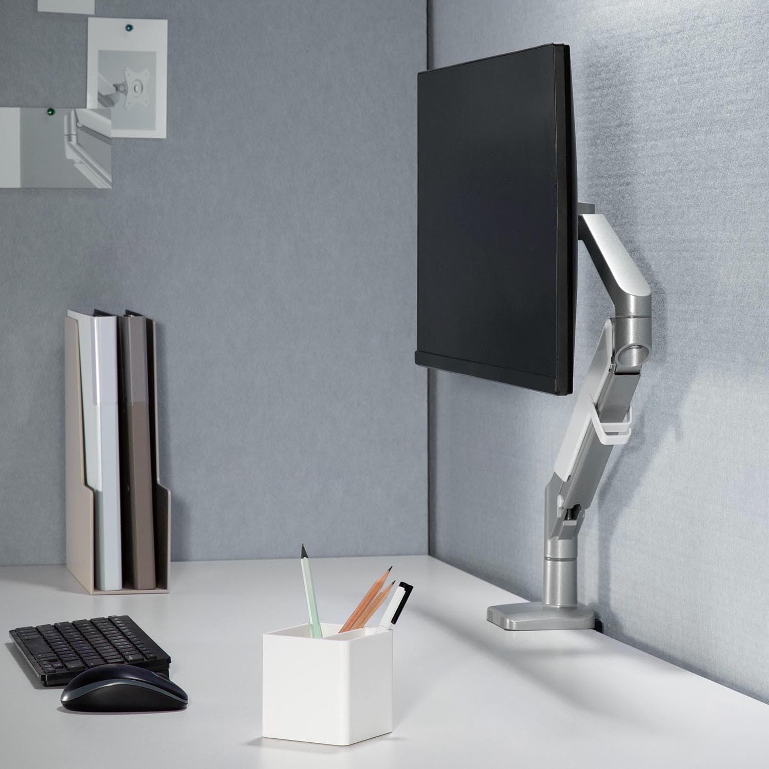 Mbajtës monitori Ergo Office ER-405G, 17"-32", montim në tavolinë, gri