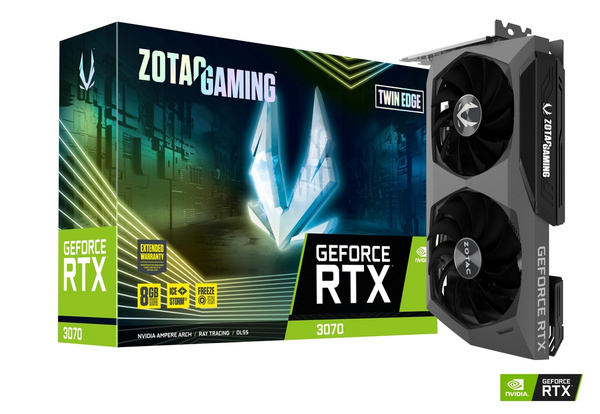 [OUTLET] Kartë grafike Zotac Gaming Geforce RTX 3070 Twin Edge LHR, 8GB GDDR6