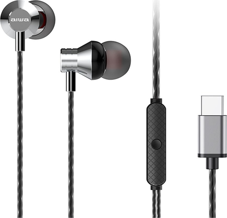 Kufje Docklands Aiwa ESTM-50USB-C, USB C, in ear, argjendi
