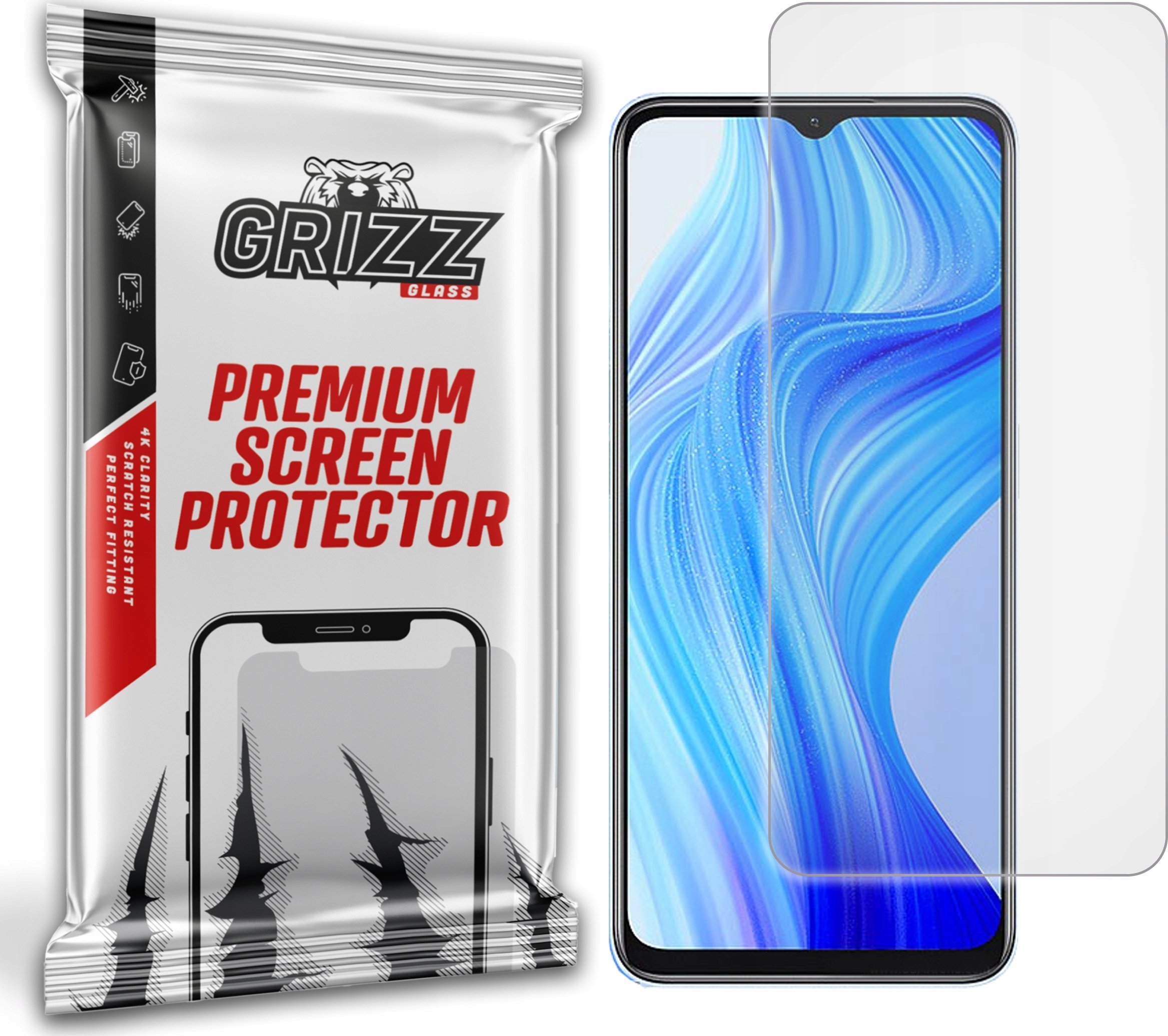 Film mbrojtës Grizz PaperScreen për Realme 10T, anti-fingerprint, matte transparent