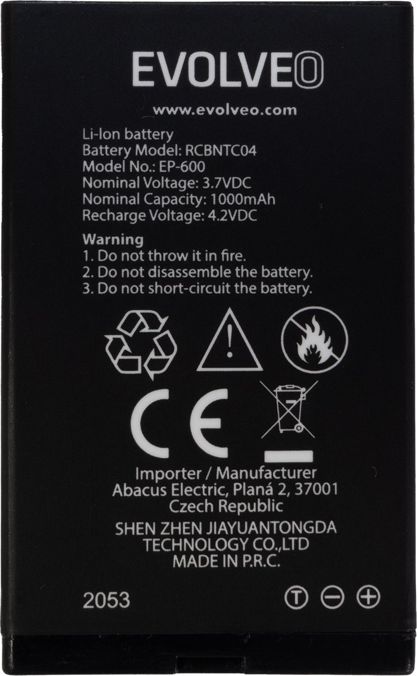 Bateri telefoni EVOLVEO EasyPhone XD, 1000 mAh, Li Ion