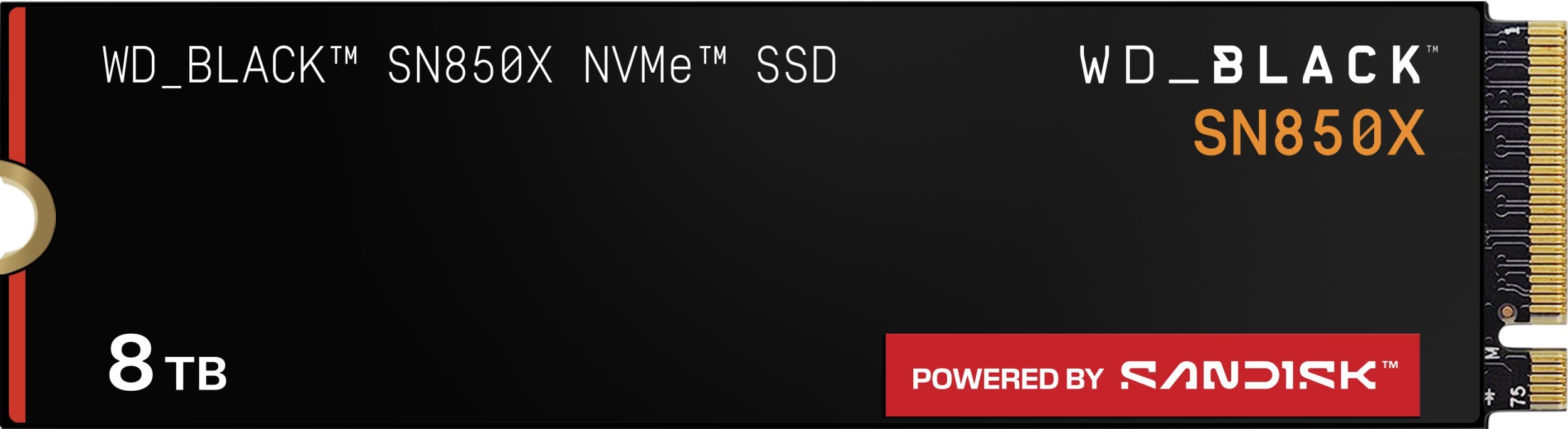 SSD i brendshëm WD_BLACK SN850X, 8TB, NVMe PCIe 4.0, me heatsink