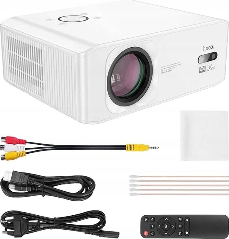 Projektor Hoco DT3, Android, Wi-Fi dhe Bluetooth, 1080P, i bardhë