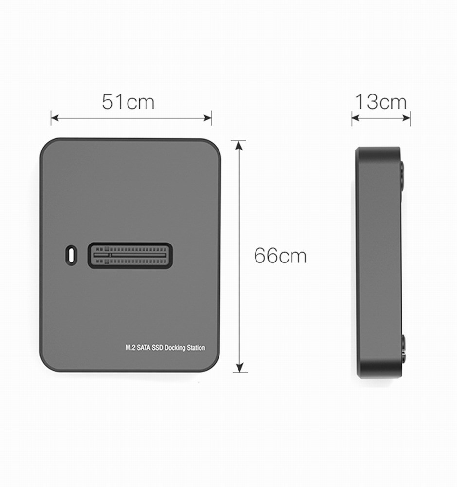 Stacion dokimi SSD Gembird ACC DOCK STATION USB C M.2 DD U3M2, për SATA dhe NVMe, i zi